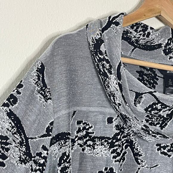 ALI MILES OMBRE COWL NECK‎ ASYMMETRICAL FLORAL PRINT TUNIC SIZE 2X NWT - Picture 6 of 9